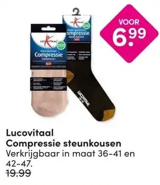 DA Lucovitaal Compressie steunkousen aanbieding