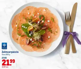 Makro Zalmcarpaccio Doos 800 g aanbieding