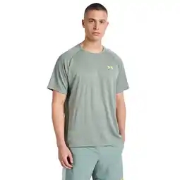 Foot Locker Under Armour Tech T-shirts Heren - Groen - Maat M - Poly Jersey aanbieding