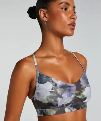 Hunkemoller Hunkemöller HKMX Sport bh Level 1 Grijs aanbieding