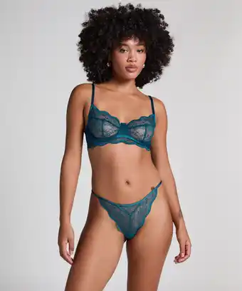 Hunkemoller Hunkemöller String Isabelle Blauw aanbieding