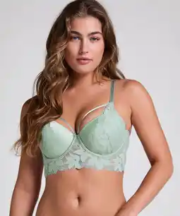 Hunkemoller Hunkemöller Voorgevormde longline beugel bh Ingrid Groen aanbieding
