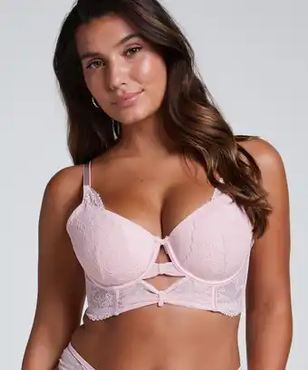 Hunkemoller Hunkemöller Voorgevormde longline beugel bh Juliette Roze aanbieding
