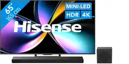 Coolblue Hisense 65 ULED Mini-led U79Q PRO (2025) + Hisense AX3120Q aanbieding