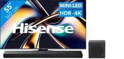 Coolblue Hisense 55'' ULED Mini-Led U8Q (2025) + Hisense AX3120Q aanbieding