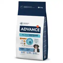 Zooplus 15+3/11,5+2,5/10+2/10+1,5/6+1,5/6+1 kg Advance droogvoer voor honden - Maxi Light 12 kg aanbieding