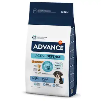 Zooplus 15+3/11,5+2,5/10+2/10+1,5/6+1,5/6+1 kg Advance droogvoer voor honden - Maxi Light 12 kg aanbieding