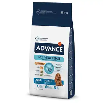 Zooplus 15+3/11,5+2,5/10+2/10+1,5/6+1,5/6+1 kg Advance droogvoer voor honden - Medium Adult 18 kg aanbieding
