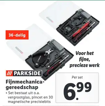 Lidl Parkside Fijnmechanicagereedschap aanbieding