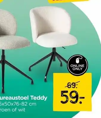 Xenos Bureaustoel Teddy 5 aanbieding