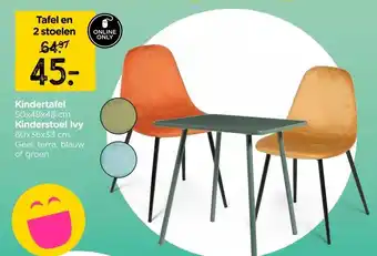Xenos Kindertafel ,Kinderstoel Ivy aanbieding