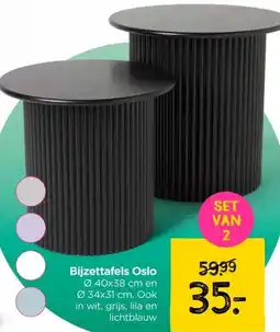 Xenos Bijzettafels Oslo aanbieding