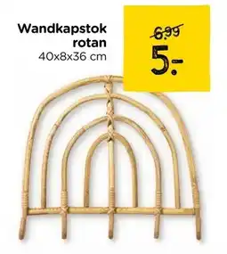 Xenos Wandkapstok rotan aanbieding