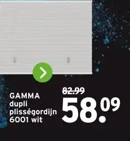 GAMMA GAMMA dupli plisségordijn 6001 wit aanbieding