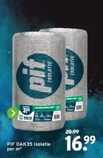 GAMMA PIF DAK35 Isolatie aanbieding