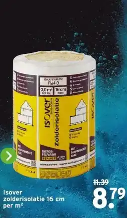 GAMMA Isover zolderisolatie 16 cm aanbieding