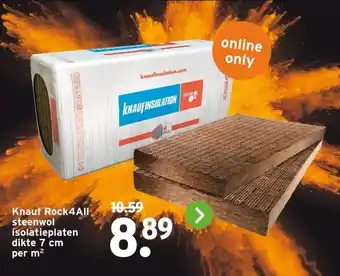 GAMMA Knauf Rock4All steenwol isolatieplaten dikte 7 cm aanbieding