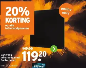 GAMMA Sanivesk infraroodpaneel Porto aanbieding