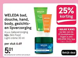 Etos WELEDA bad, douche, hand, body, gezichts- en lipverzorging aanbieding