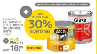 Praxis Cetabever Deur, Kozijn En Meubel Beits aanbieding