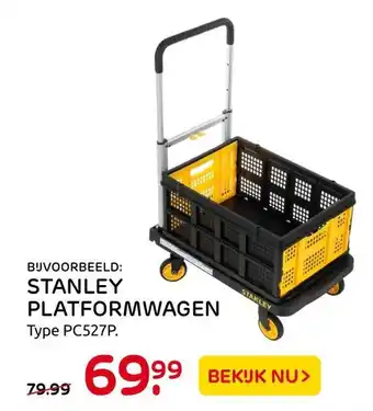 Praxis STANLEY PLATFORMWAGEN aanbieding