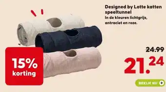 Boerenbond Designed by Lotte katten speeltunnel aanbieding