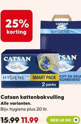 Boerenbond Catsan kattenbakvulling Alle varianten. aanbieding