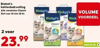 Boerenbond Biokat's kattenbakvulling aanbieding