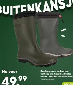 Boerenbond Dunlop gevoerde laarzen aanbieding