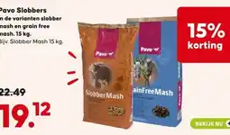 Pets Place Pavo Slobbers In de varianten slobber mash en grain free mash. 15 kg. aanbieding