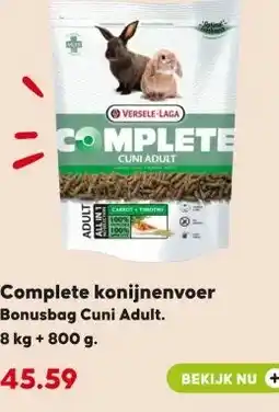 Pets Place Complete konijnenvoer aanbieding