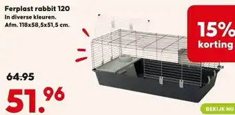 Pets Place Ferplast rabbit 120 aanbieding