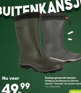 Pets Place Dunlop gevoerde laarzen aanbieding