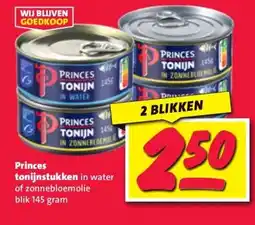 Nettorama Princes tonijnstukken in water aanbieding
