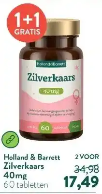 Holland & Barrett Zilverkaars 40mg aanbieding