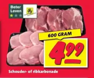 Nettorama Schouder- of ribkarbonade aanbieding