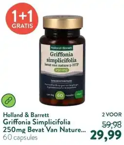 Holland & Barrett Griffonia Simplicifolia 250mg Bevat Van Nature 5-HTP aanbieding
