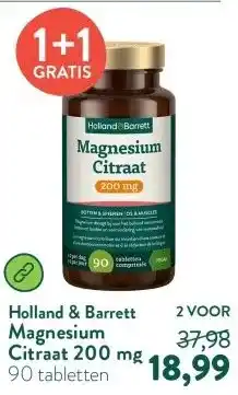 Holland & Barrett Magnesium Citraat 200 mg aanbieding