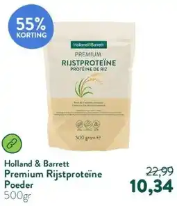 Holland & Barrett Premium Rijstproteïne Poeder aanbieding