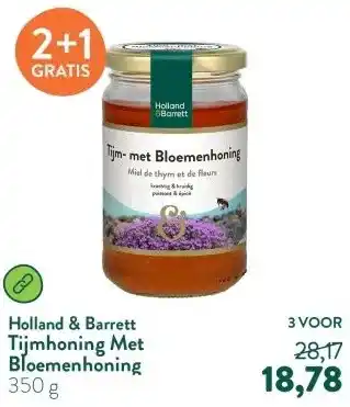 Holland & Barrett Tijmhoning Met Bloemenhoning aanbieding