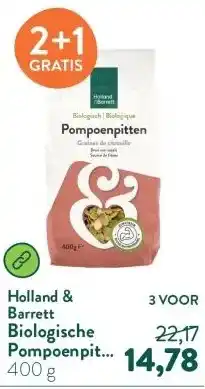Holland & Barrett Biologische Pompoenpitten aanbieding
