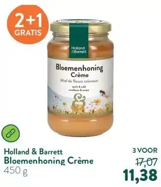Holland & Barrett Bloemenhoning Crème aanbieding