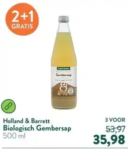 Holland & Barrett Biologisch Gembersap aanbieding