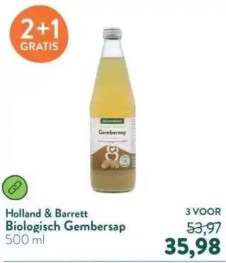 Holland & Barrett Biologisch Gembersap aanbieding