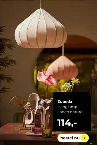 Lampidee Zubeda aanbieding