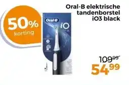 Trekpleister Oral-B elektrische tandenborstel iO3 black aanbieding