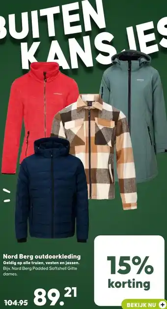 Boerenbond Nord Berg outdoorkleding aanbieding