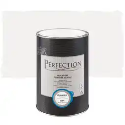 Praxis Perfection muurverf Ultradekkend zijdeglans titaniumwit 1L aanbieding