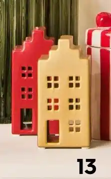 HEMA Sfeerlichthouder huis van keramiek aanbieding