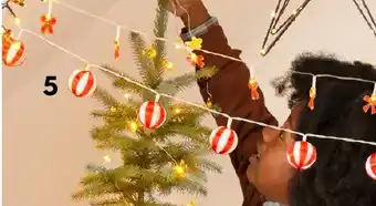 HEMA Lichtslinger met kerstballen aanbieding